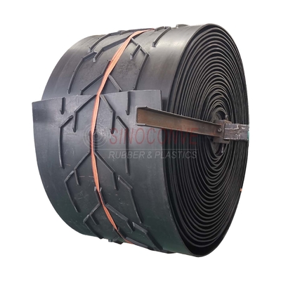 Polyamid Weft EP300 Chevron Rubber Conveyor Belt for High Temperature Applications