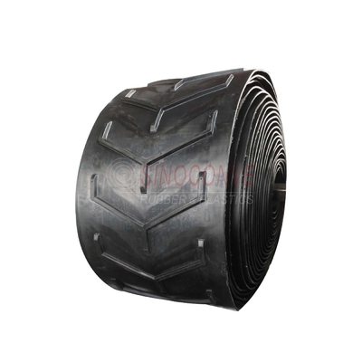 Polyamid Weft EP300 Chevron Rubber Conveyor Belt for High Temperature Applications