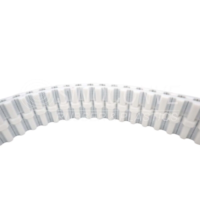Special Processing  Drive  Cleats Htd 3m 5m 8m 14m 20m Seamless Steel Cord White PU Timing Belt