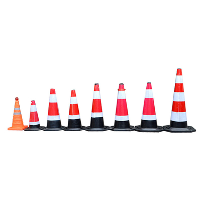 Lower Price Red And White Reflective Rubber Traffic Safety Cones