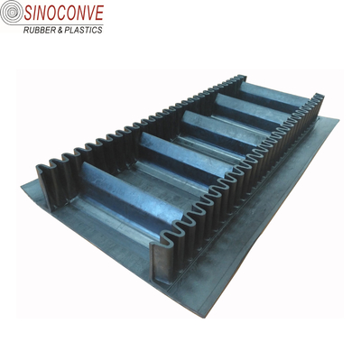 EP400/3.EP500/4 Rubber Sidewall Conveyor Belt for Steep Angle Inclining and Unloading