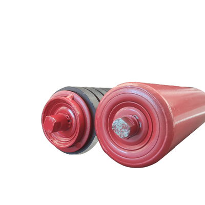 Red or Black Mining Steel Conveyor Belt Rollers for Heavy-Duty Applications