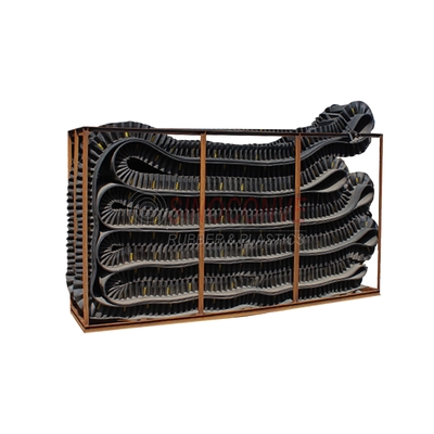 Versatile 25mm Skirt Rubber Sidewall Conveyor Belt With Cleats for Various Industries