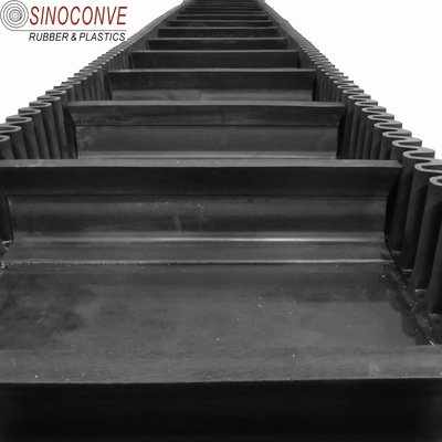 Polyamid Weft Fabric Structure Cleated Sidewall Conveyor Belt for Heavy Duty Applications