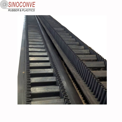 Polyamid Weft Fabric Structure Cleated Sidewall Conveyor Belt for Heavy Duty Applications