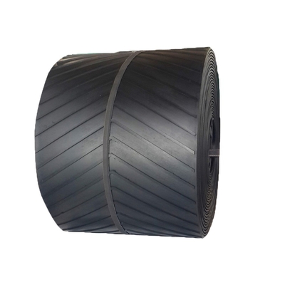 Customized Thickness Nn Nylon Rubber Chevron Conveyor Belt for Bagged Material Transfer