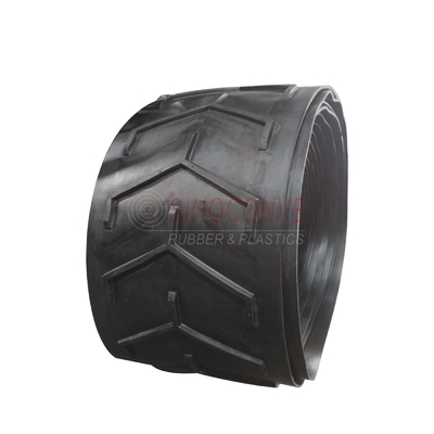 Customized Thickness Nn Nylon Rubber Chevron Conveyor Belt for Bagged Material Transfer