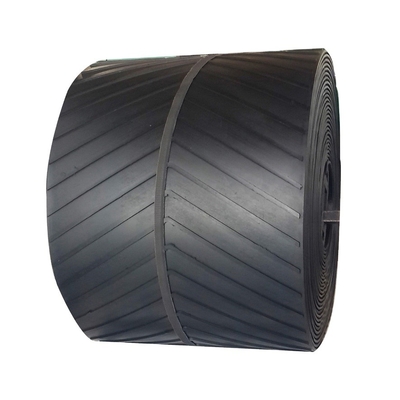Customized Fabric Type 3 Ply Rubber Chevron Conveyor Belt for Mining 10Mpa-24Mpa Concave