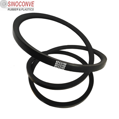 Polyester Cotton Canvas Trapezoid Narrow V Rubber Belt for Air Compressor and Choice