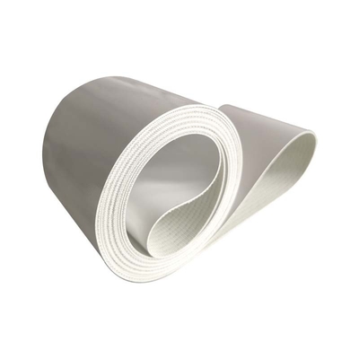 ISO9001 Standard Customized White Sidewall Cleat Chevron Edge Flat PVC Conveyor Belt