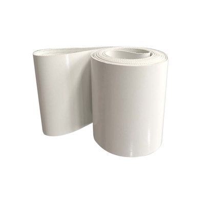 ISO9001 Standard Customized White Sidewall Cleat Chevron Edge Flat PVC Conveyor Belt
