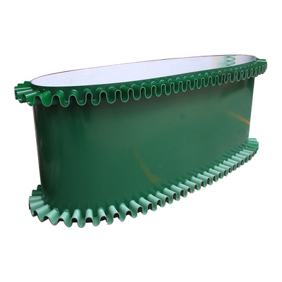 Customizable PVC Conveyor Belt with Baffles and Cleats Built to Withstand Heavy Loads
